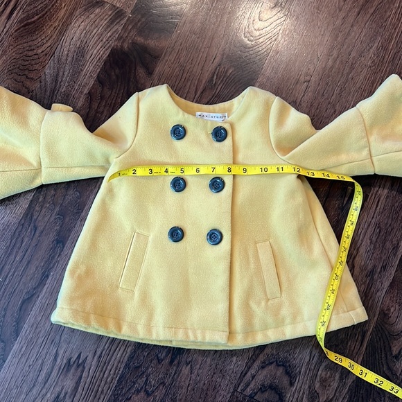 Max Studio Lined Swing Style Coat with Bow Details - Picture 8 of 9